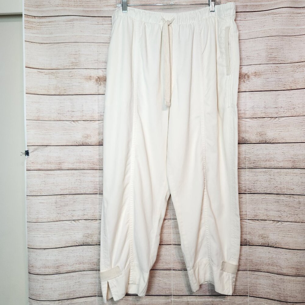 Zara Women's Size XXL Split Ankle Hem Stretch Draw String Trousers Pants Pockets